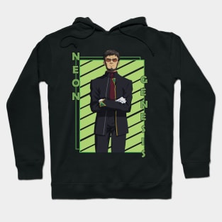 Gendo Ikari Neon Genesis Evangelion Shinseiki Evangerion Hoodie